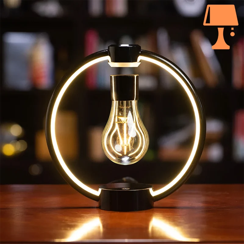 boule lampe de chevet noir