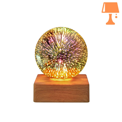 globe verre lampe de chevet a