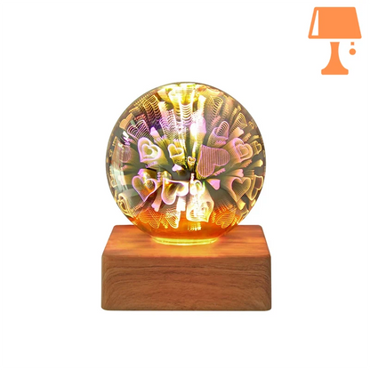 globe verre lampe de chevet b