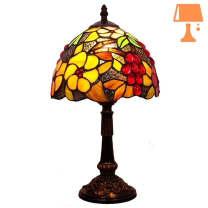 lampe abat jour fleuri design