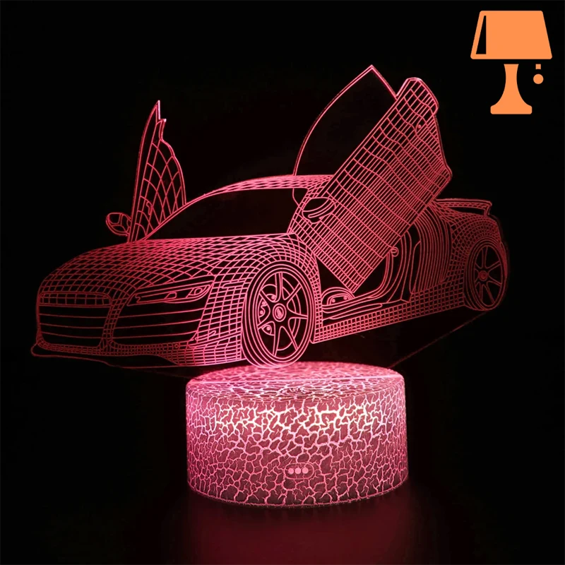 lampe de chevet ado voiture de sport