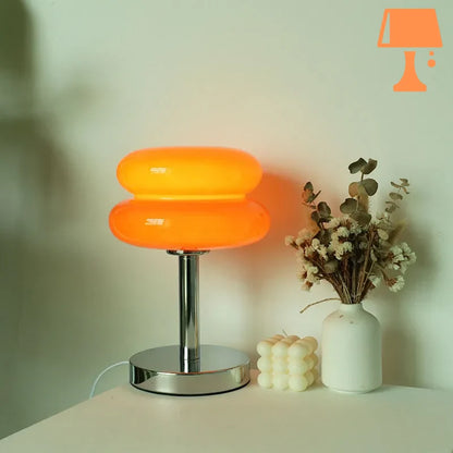 lampe année 60 orange