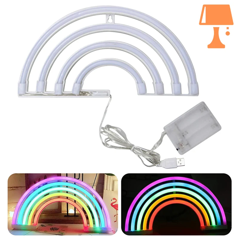 lampe arc en ciel couleur