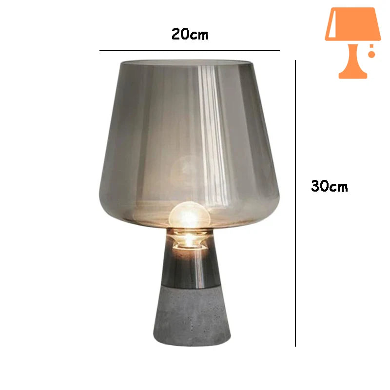 lampe avec ciment