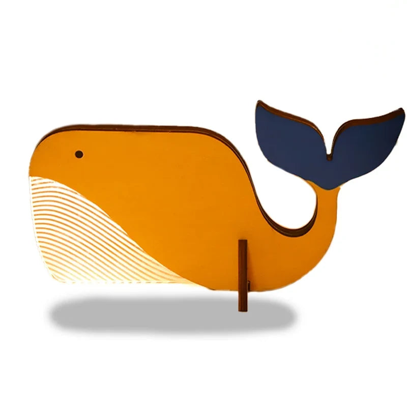 lampe baleine bois