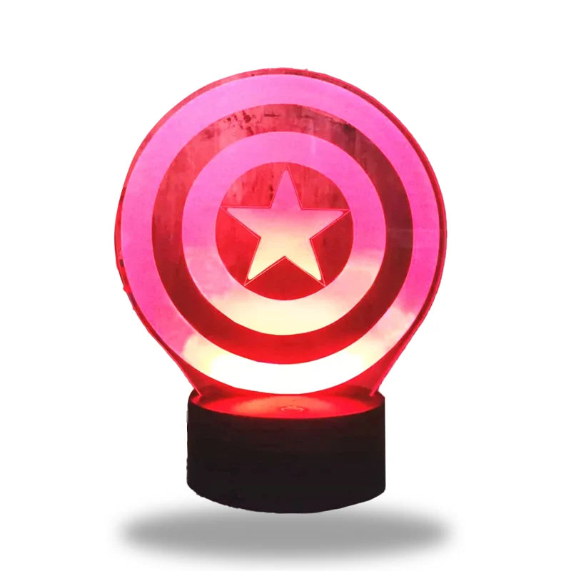 lampe bouclier captain america