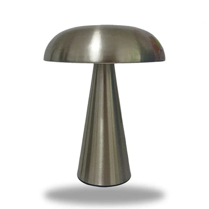 lampe champignon chrome