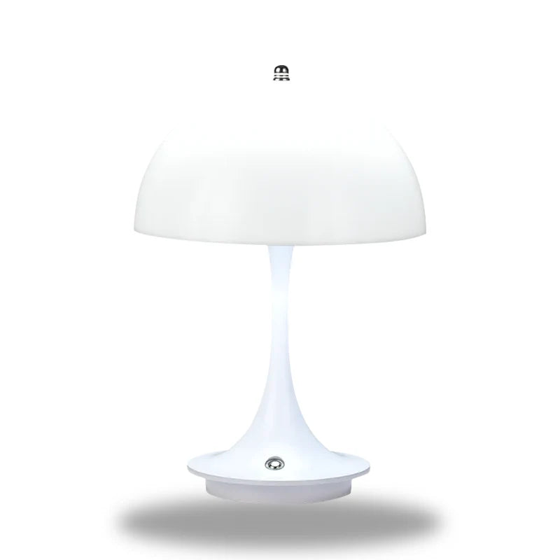 lampe champignon design blanche