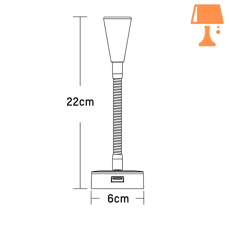 lampe de chevet 12 volts mesure