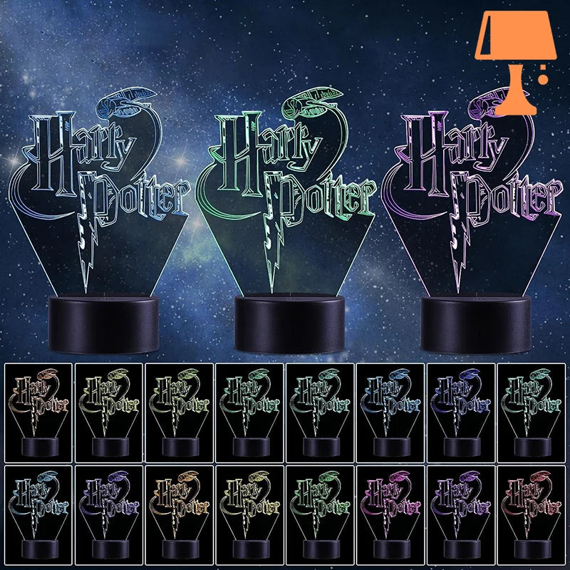 lampe de chevet 3d harry potter originale