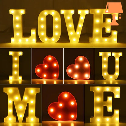 lampe de chevet 7 lettres lumineuses