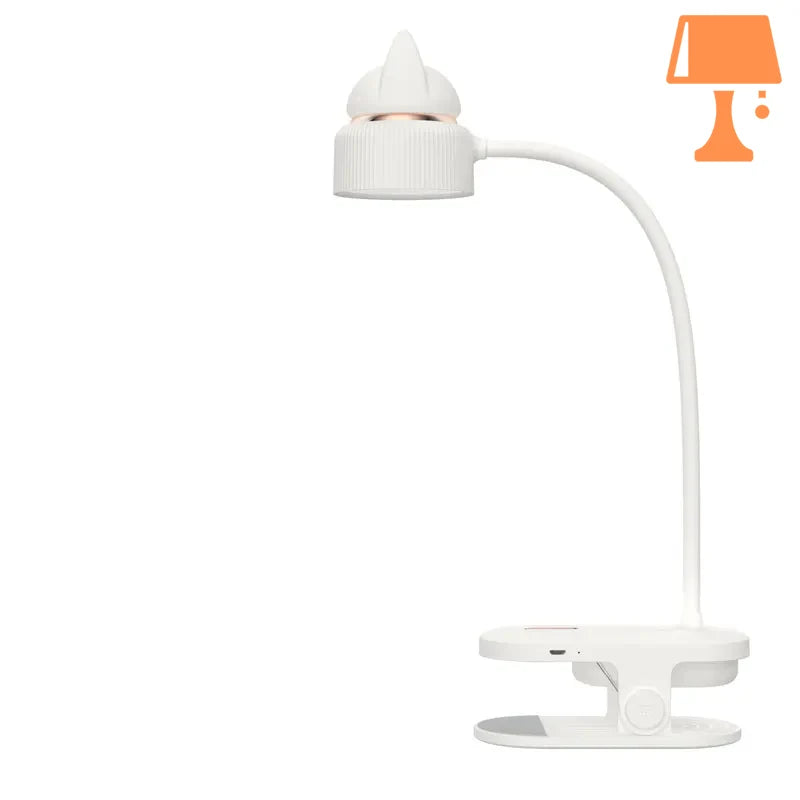 lampe de chevet a accrocher au lit blanc