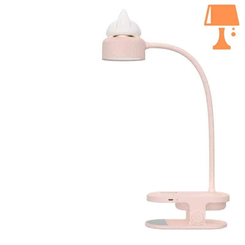 lampe de chevet a accrocher au lit rose design