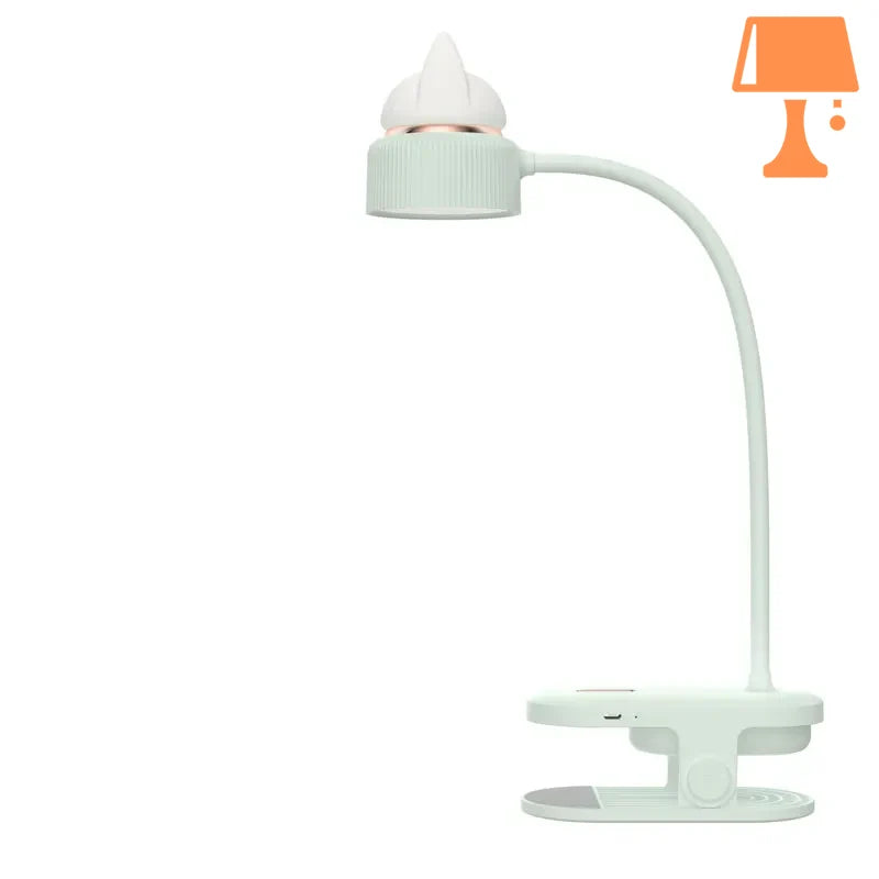 lampe de chevet a accrocher au lit vert