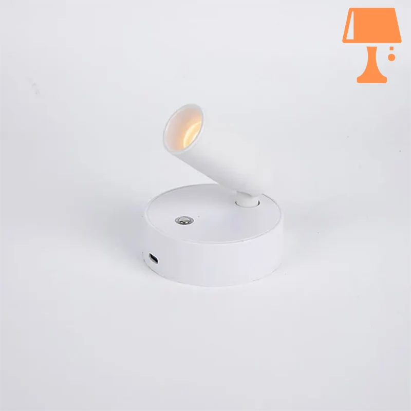 lampe de chevet à fixer au mur blanc