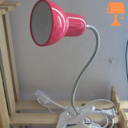 lampe de chevet à fixer sur tête de lit rouge