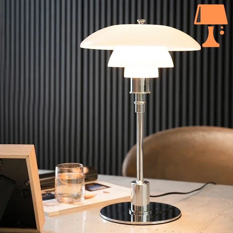 lampe de chevet acier bureau