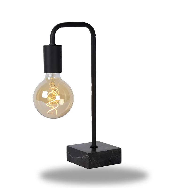 Lampe de Chevet Acier Noir