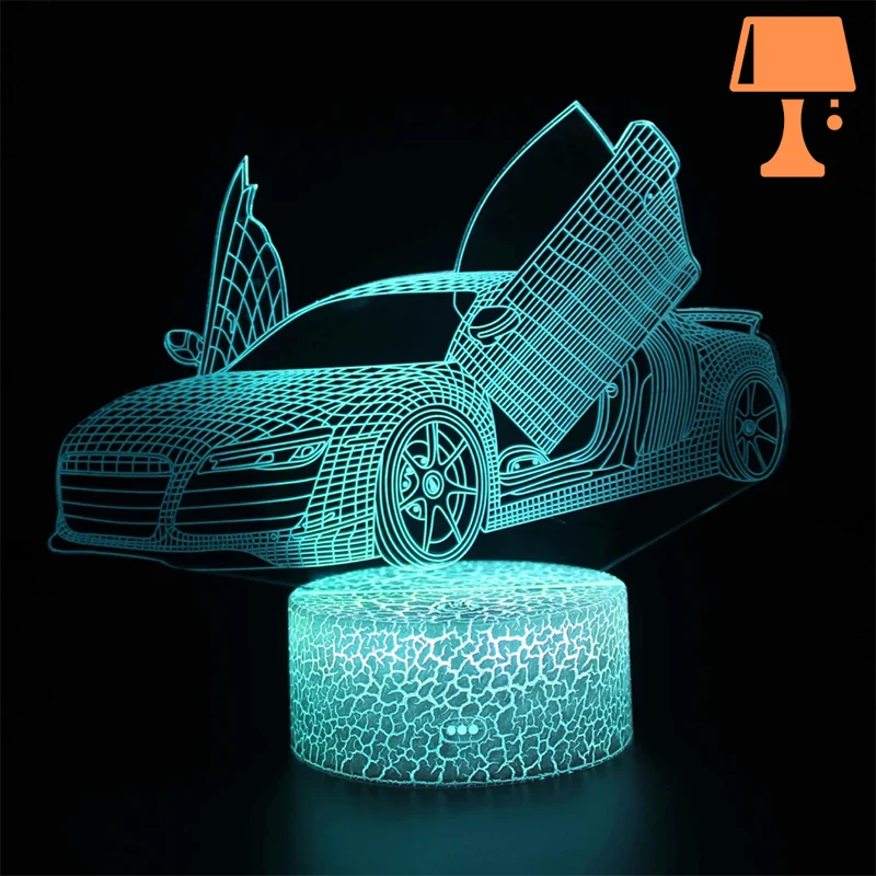 lampe de chevet ado voiture de sport