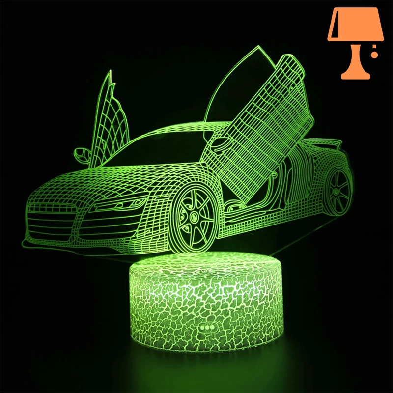 lampe de chevet ado voiture design