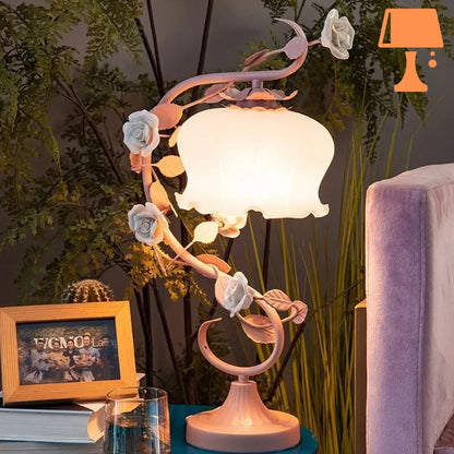 Lampe de Chevet Adulte Originale Rose Allumée