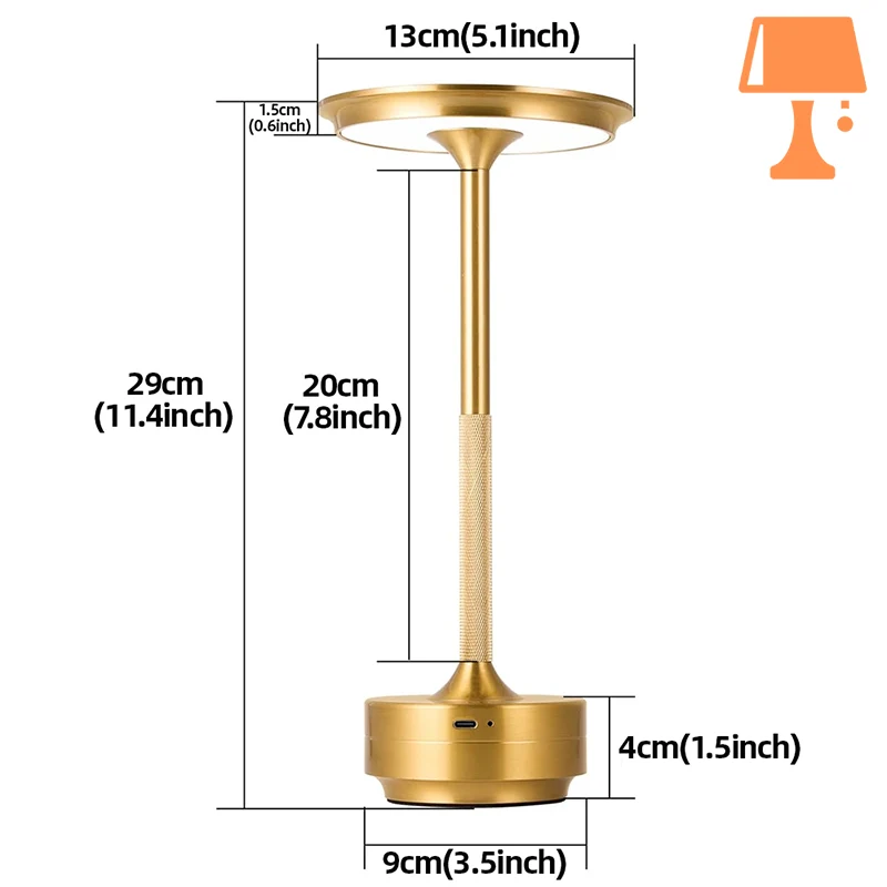 lampe de chevet allumage au toucher mesure