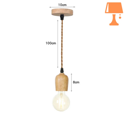 lampe de chevet ampoule suspendue style c