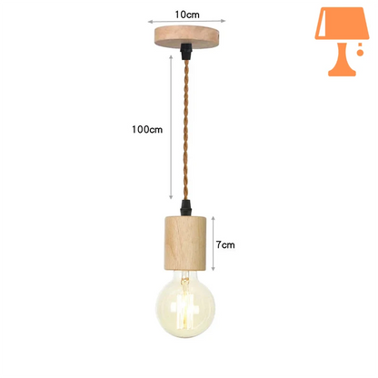 lampe de chevet ampoule suspendue style d