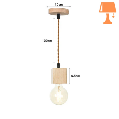 lampe de chevet ampoule suspendue style e