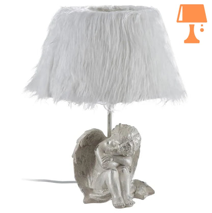 lampe de chevet angelot blanc