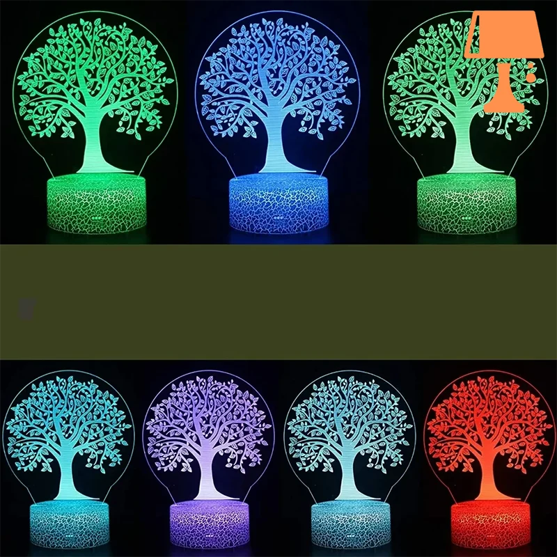 lampe de chevet arbre couleur