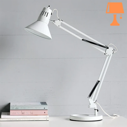 lampe de chevet architecte blanc