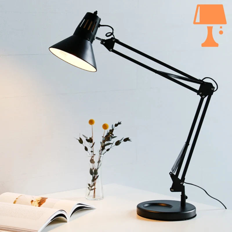 lampe de chevet architecte noir