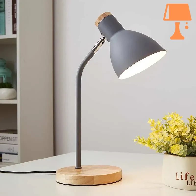 lampe de chevet atelier gris