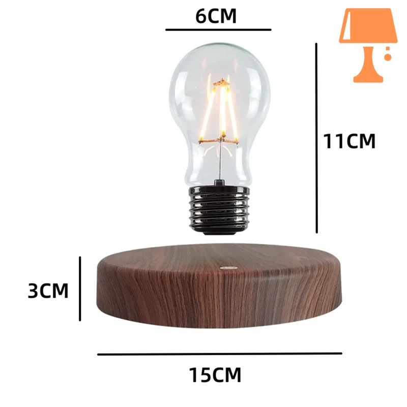 lampe de chevet avec ampoule filament mesure