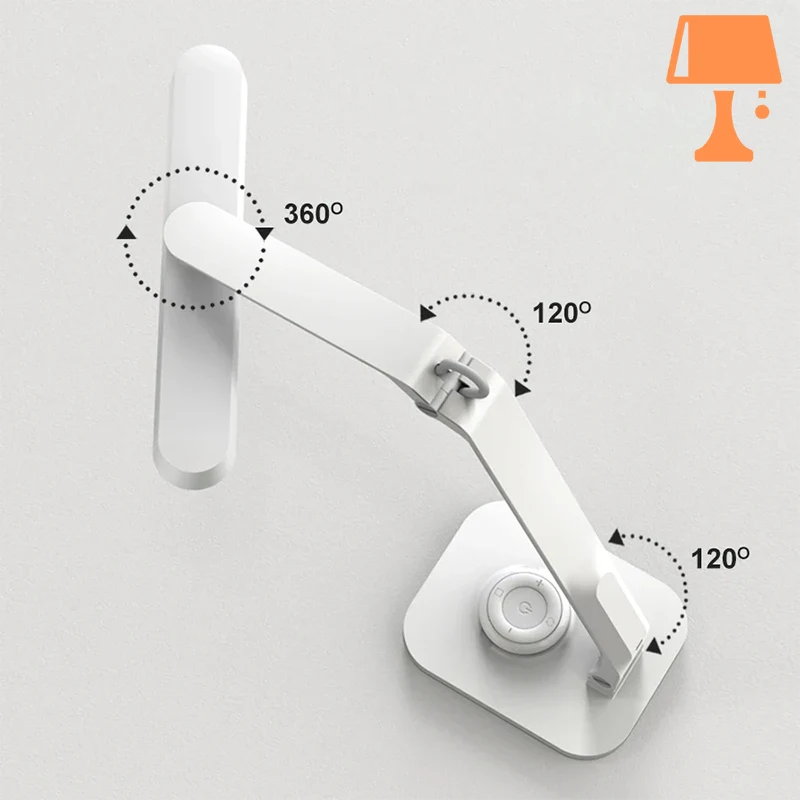 lampe de chevet avec bras articulé rotatif