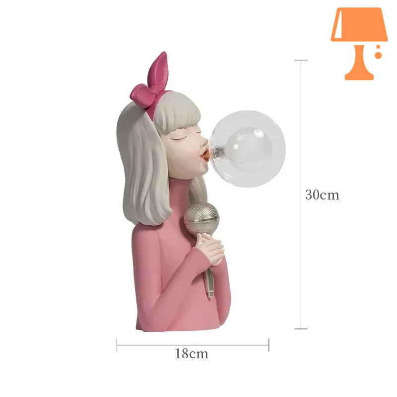 lampe de chevet avec bulle style b