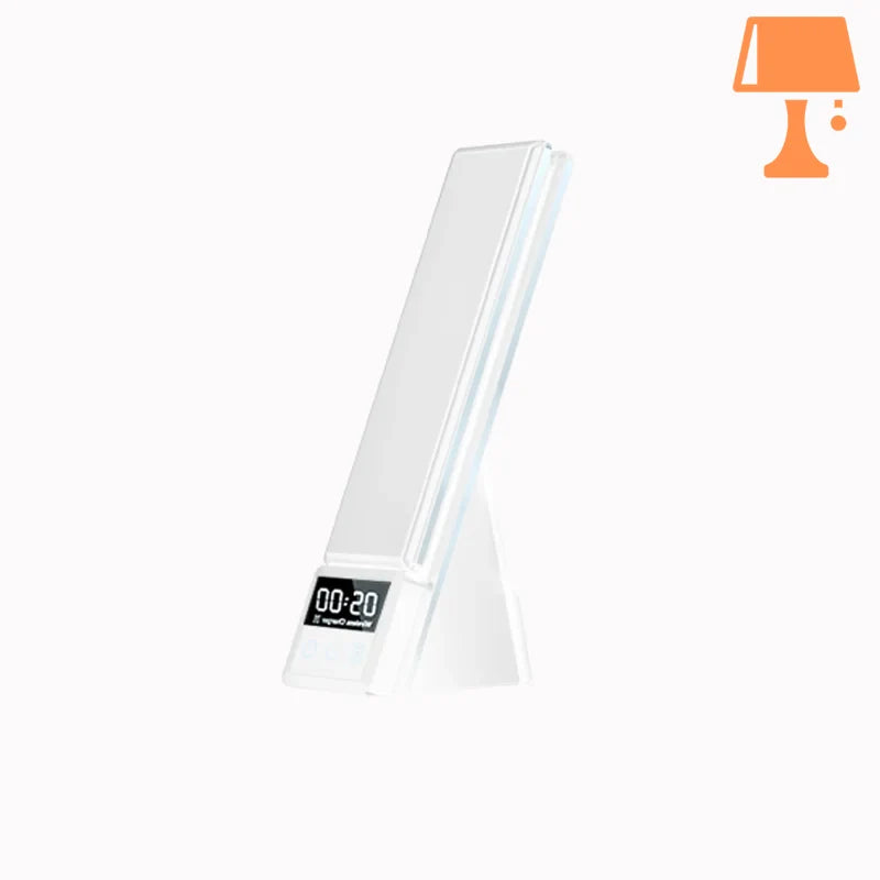 lampe de chevet avec chargeur induction blanc