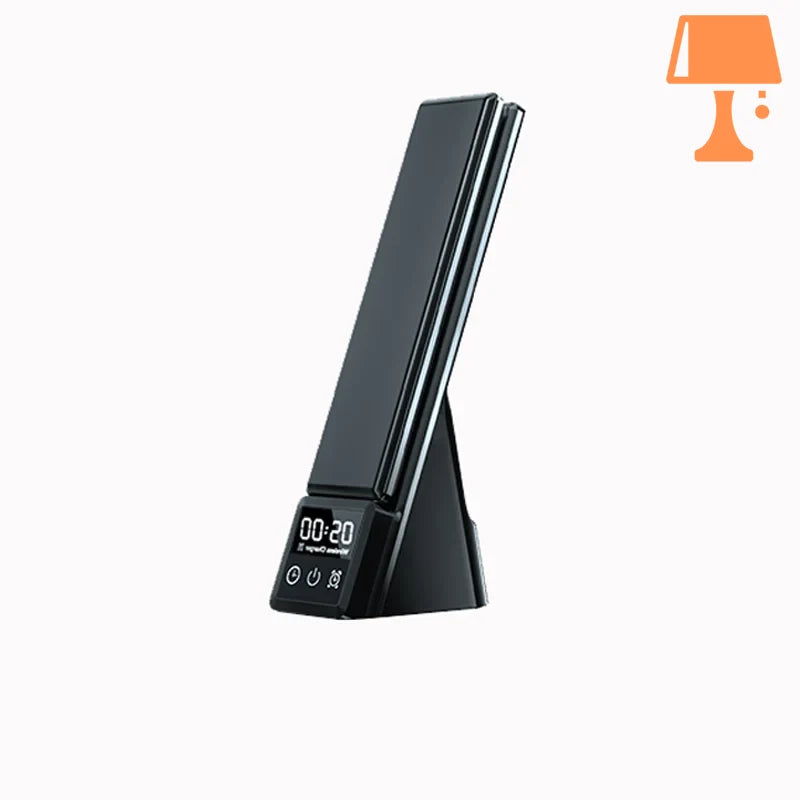 lampe de chevet avec chargeur induction noir