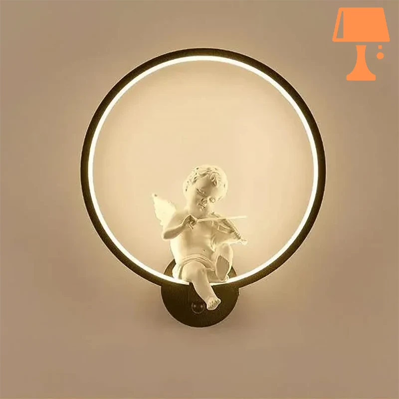 lampe de chevet avec des anges style d