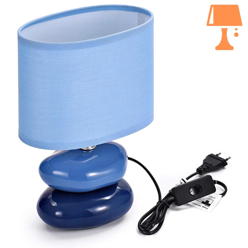 lampe de chevet avec galet cable