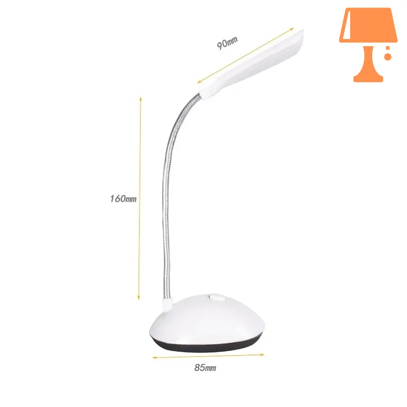 lampe de chevet avec interrupteur sur le socle blanc