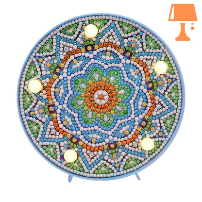 lampe de chevet avec perles mandala 4