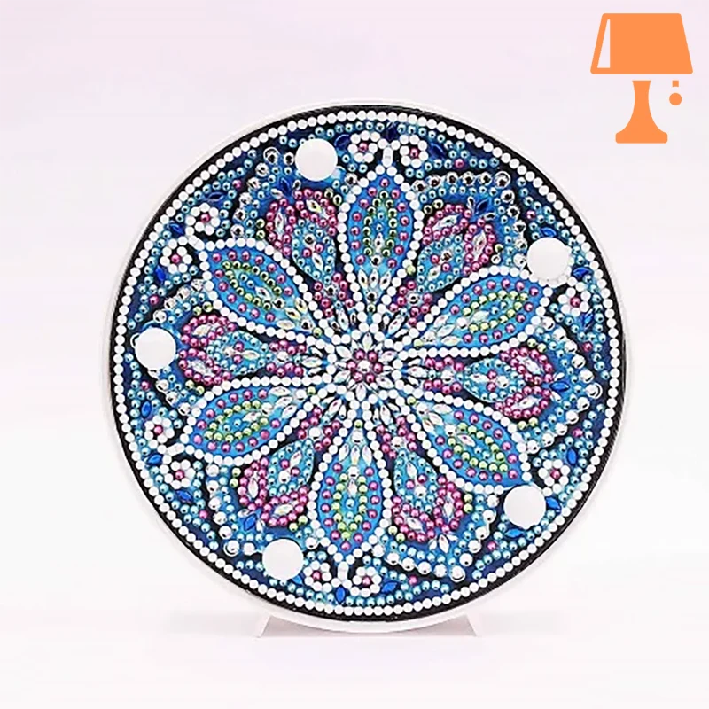 lampe de chevet avec perles mandal 6