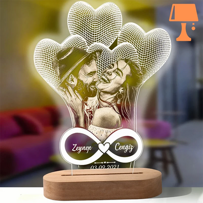 lampe de chevet avec photo style 2