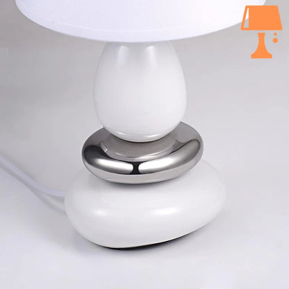 lampe de chevet avec pied en galet base