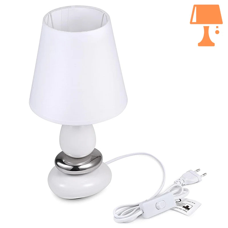 lampe de chevet avec pied en galet design