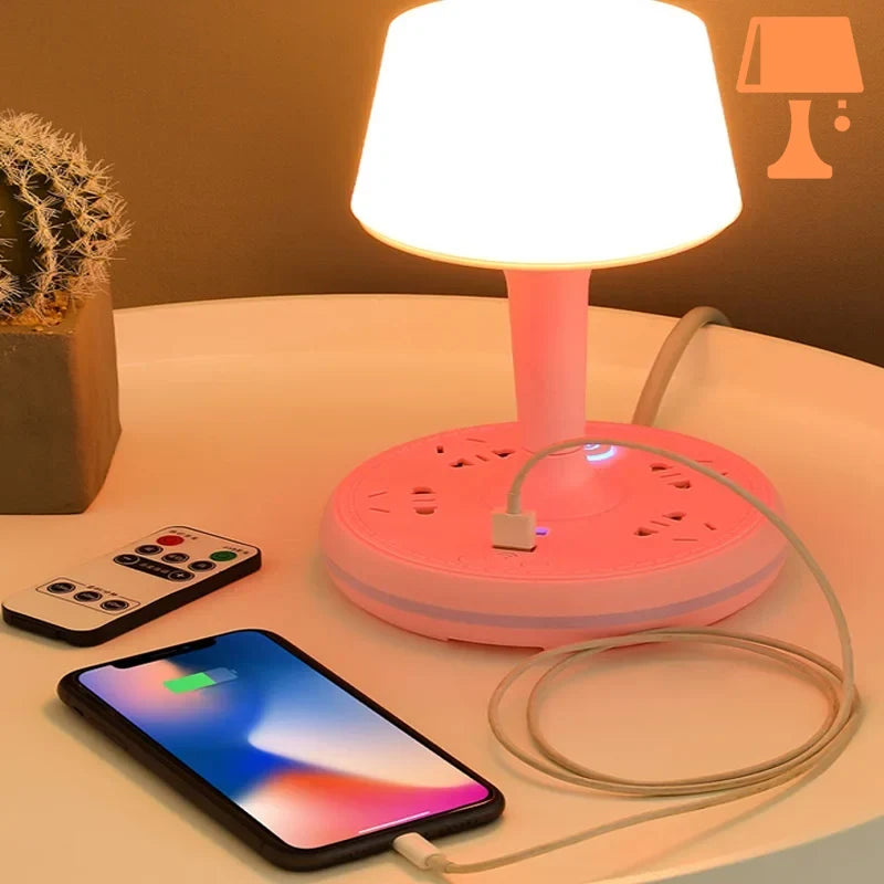 lampe de chevet avec usb recharge portable