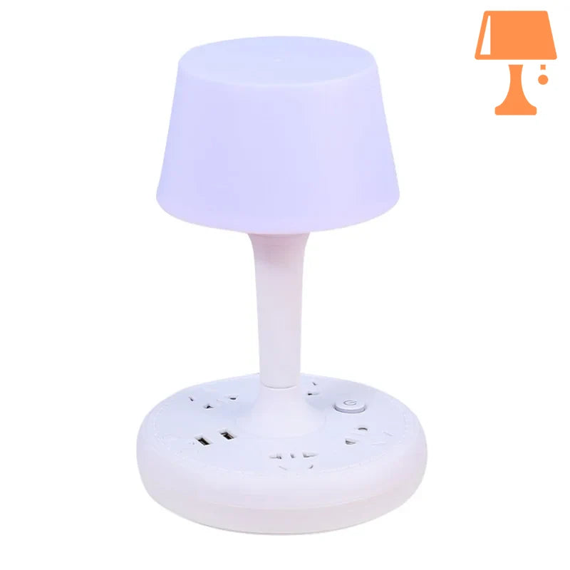 lampe de chevet avec usb blanc