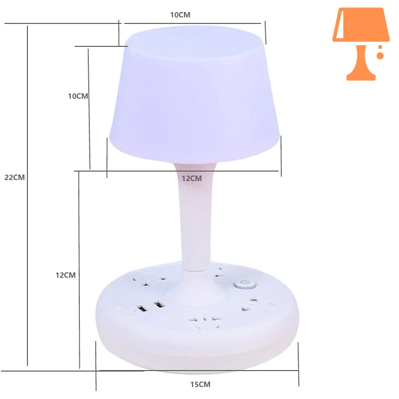 lampe de chevet avec usb mesure